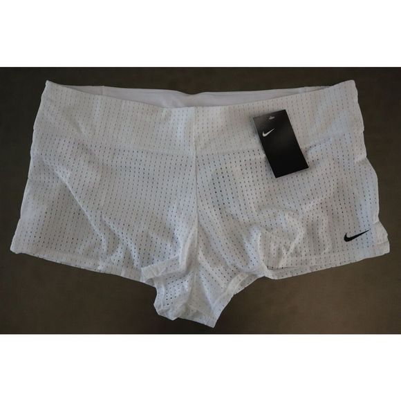 Nike NESSA212 100 Women's Sz XL White Essential Mesh Swim Shorts $66+ - Picture 1 of 10